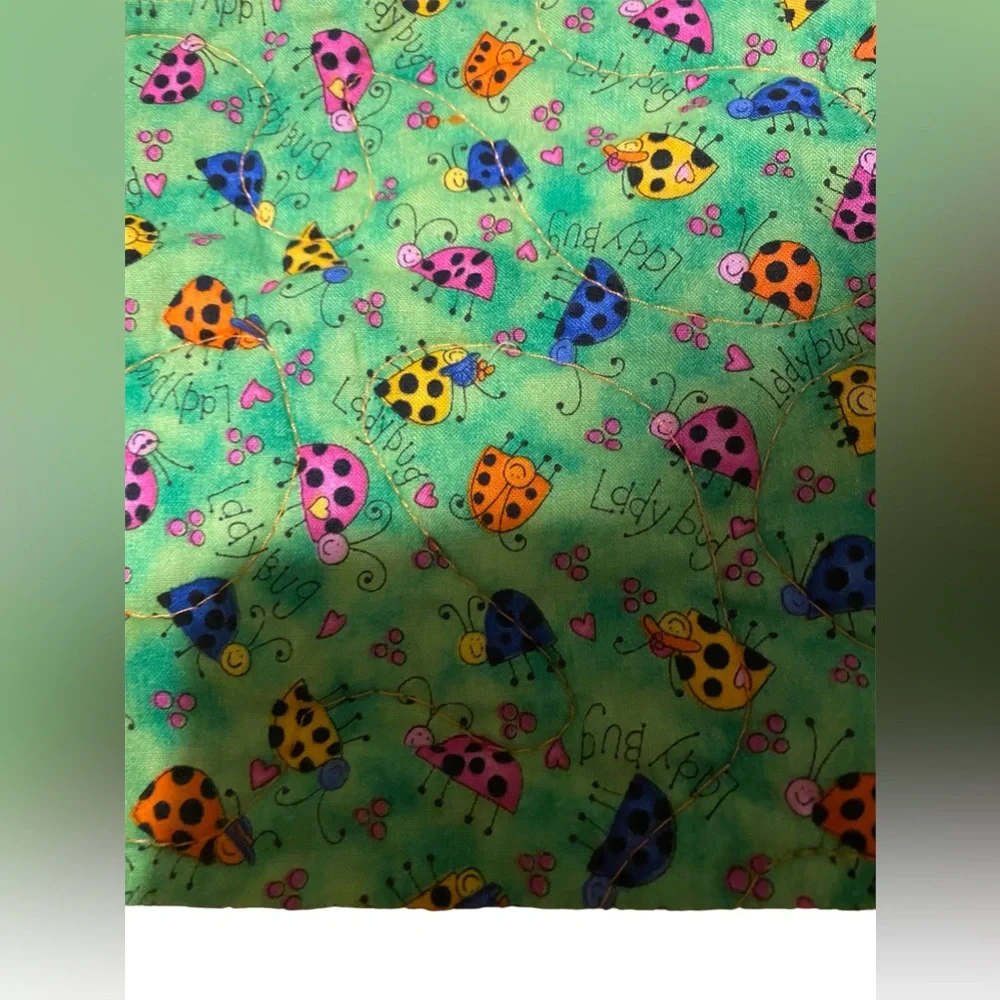 Quilt Blanket Handmade Baby Crib Toddler Nursery Patchwork Bright MultiColor